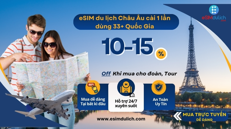 Mua eSIM Châu Âu
