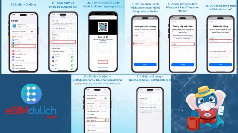 Cài đặt eSIm trên thiết bị IPHONE