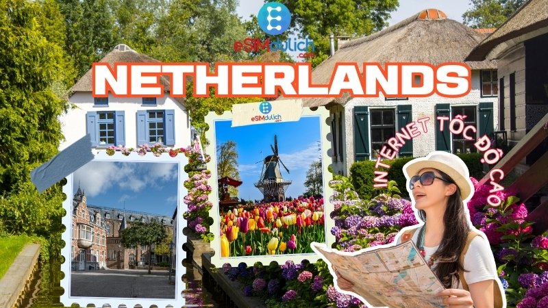 eSIM du lịch Hà Lan