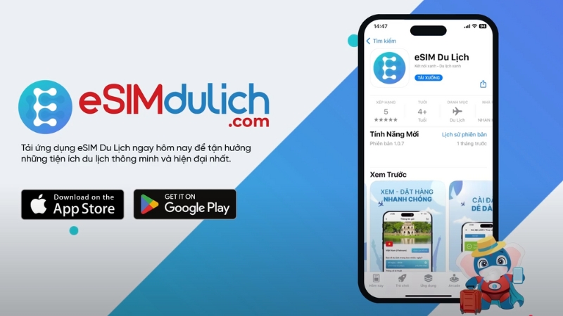 Ứng dụng eSIM du lịch