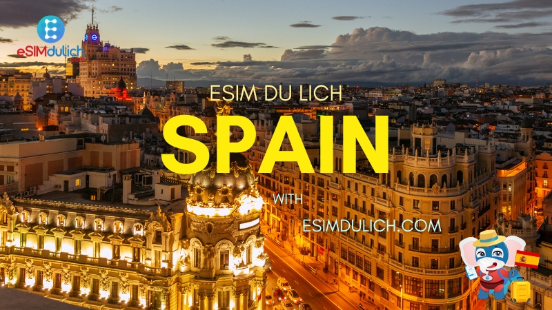 eSIM du lịch Tây Ban Nha