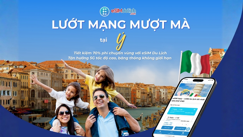 eSIM du lịch Ý