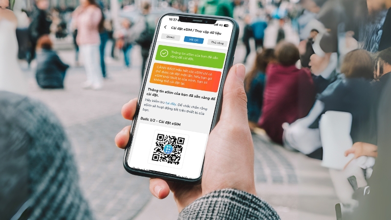 Cài đặt eSIM dễ dàng