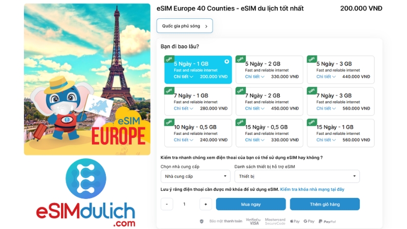 Kinh nghiệm mua SIM du lịch Châu Âu