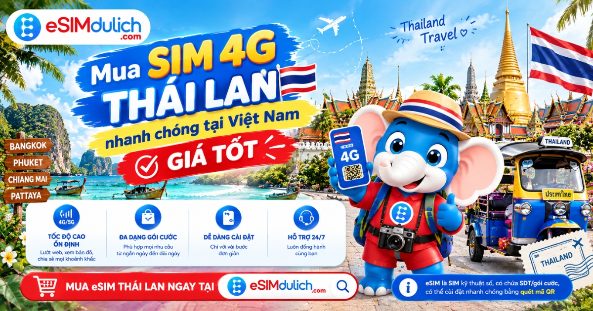 Mua SIM 4G Thái Lan nhanh chóng tại Việt Nam giá tốt