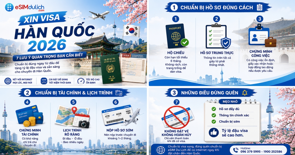 Xin visa Hàn Quốc cách tăng cơ hội đậu Visa