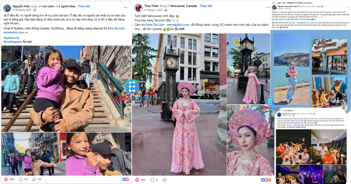 Đánh giá SIM du lịch Canada