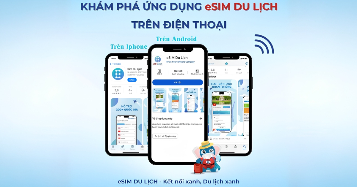 Ứng dụng hỗ trợ eSIM du lịch