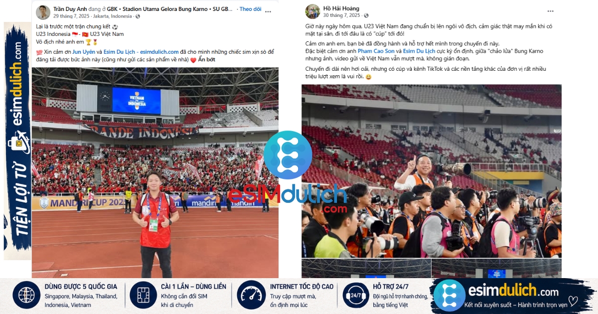 Đánh giá sau khi sử dụng eSIM du lịch Indonesia