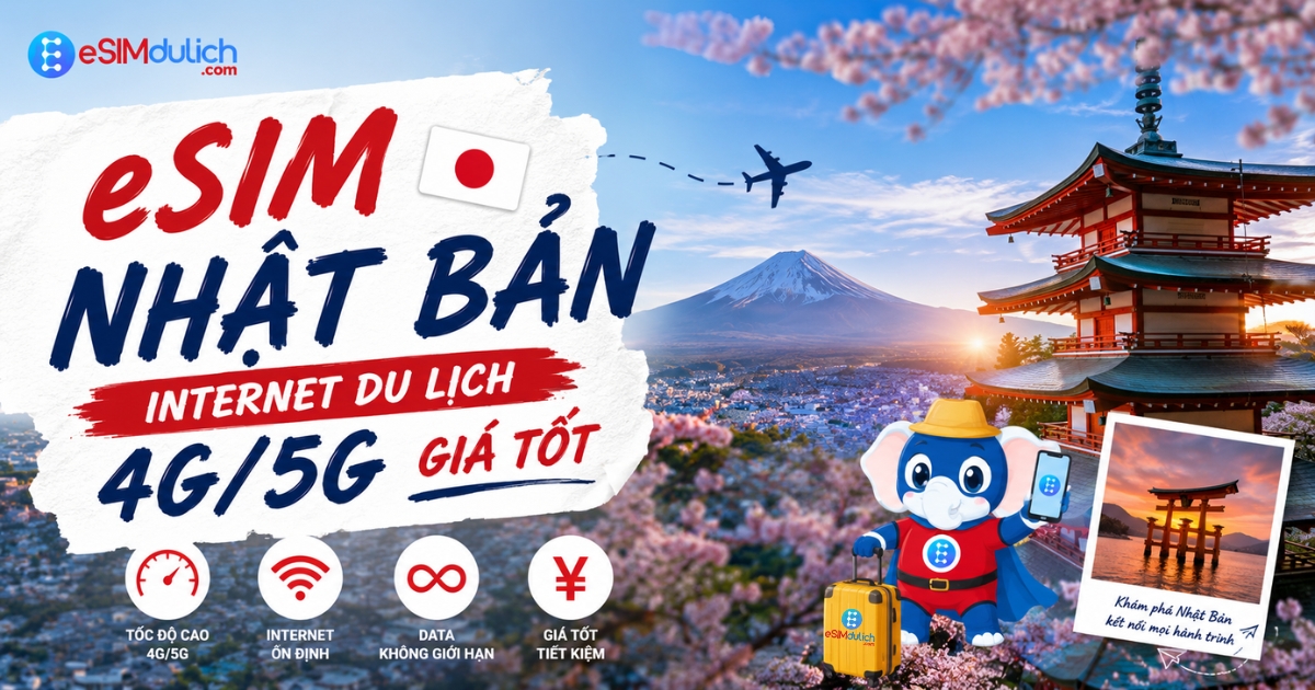 eSIM Internet du lịch Nhật Bản