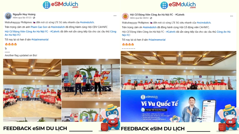 Trải nghiệm sử dụng eSIM du lịch Philipines từ du khách esimdulich.com