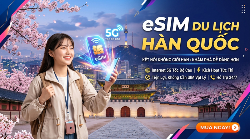 Hành trình khám phá xứ ở kim chi cùng eSIM Du Lịch Hàn Quốc