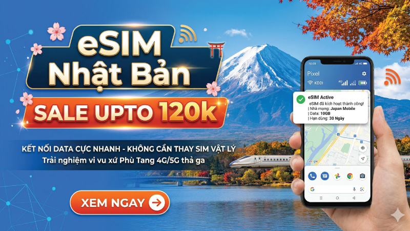 eSIM Nhật Bản